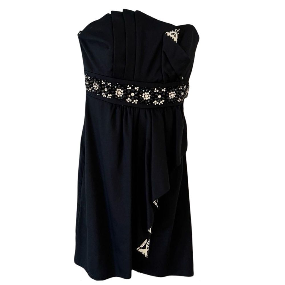 Lilly Pulitzer Crystal Late Night Toile Embellished Strapless Dress - Picture 1 of 11
